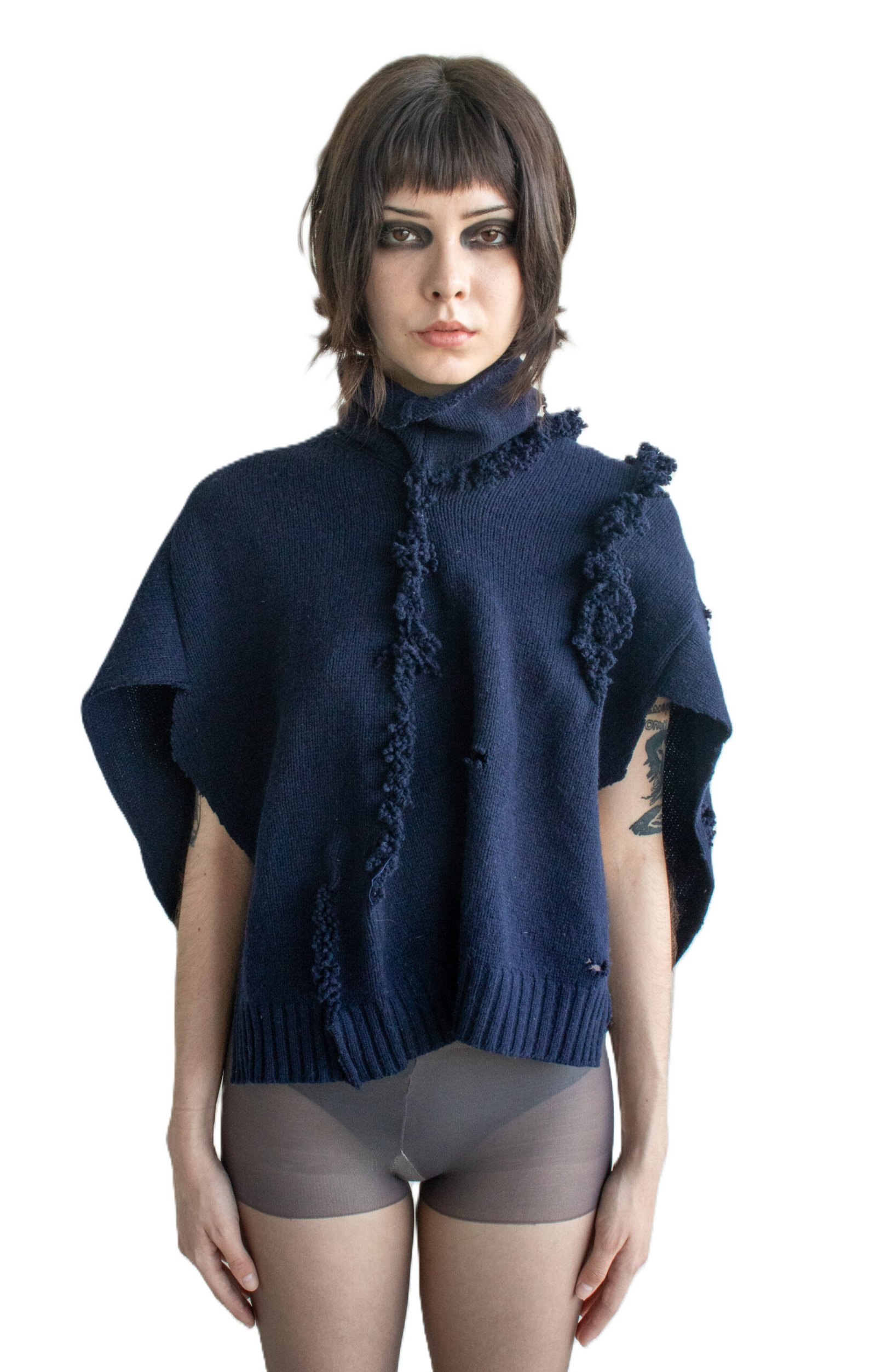Knitted Poncho - Image 1
