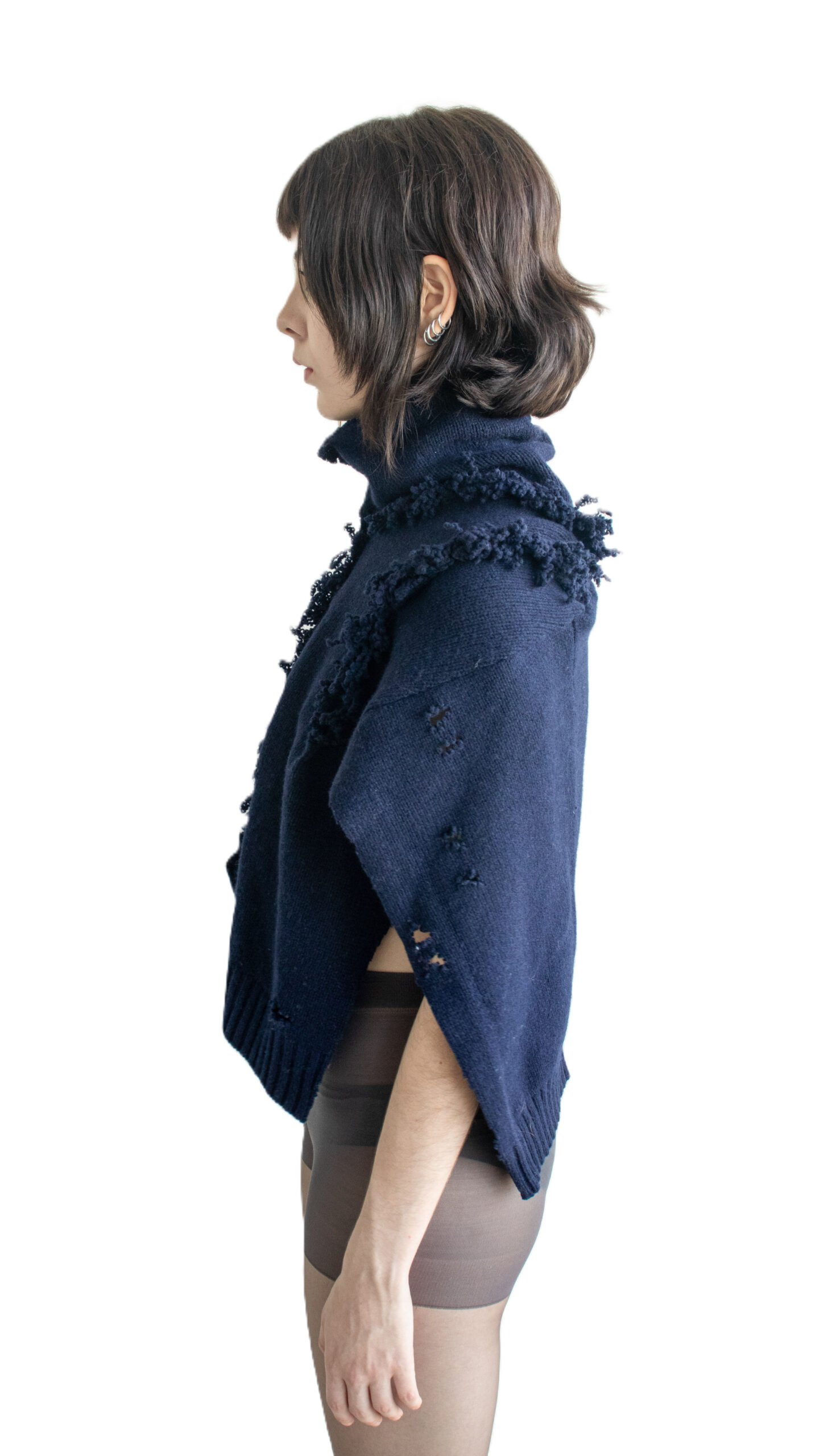 Knitted Poncho - Image 4