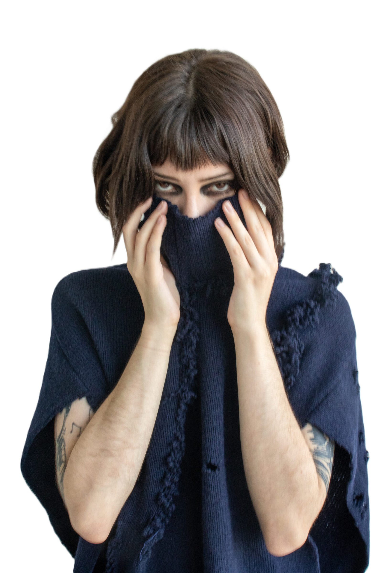 Knitted Poncho - Image 5