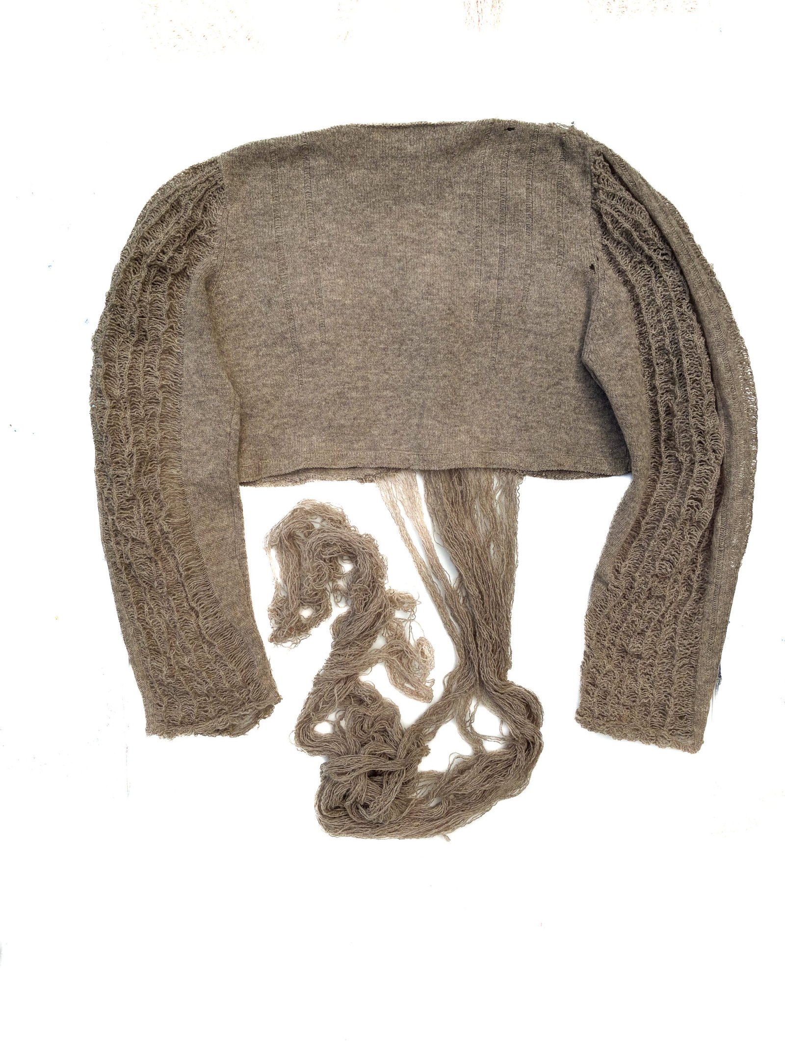 Knitted Beige Dress - Image 7