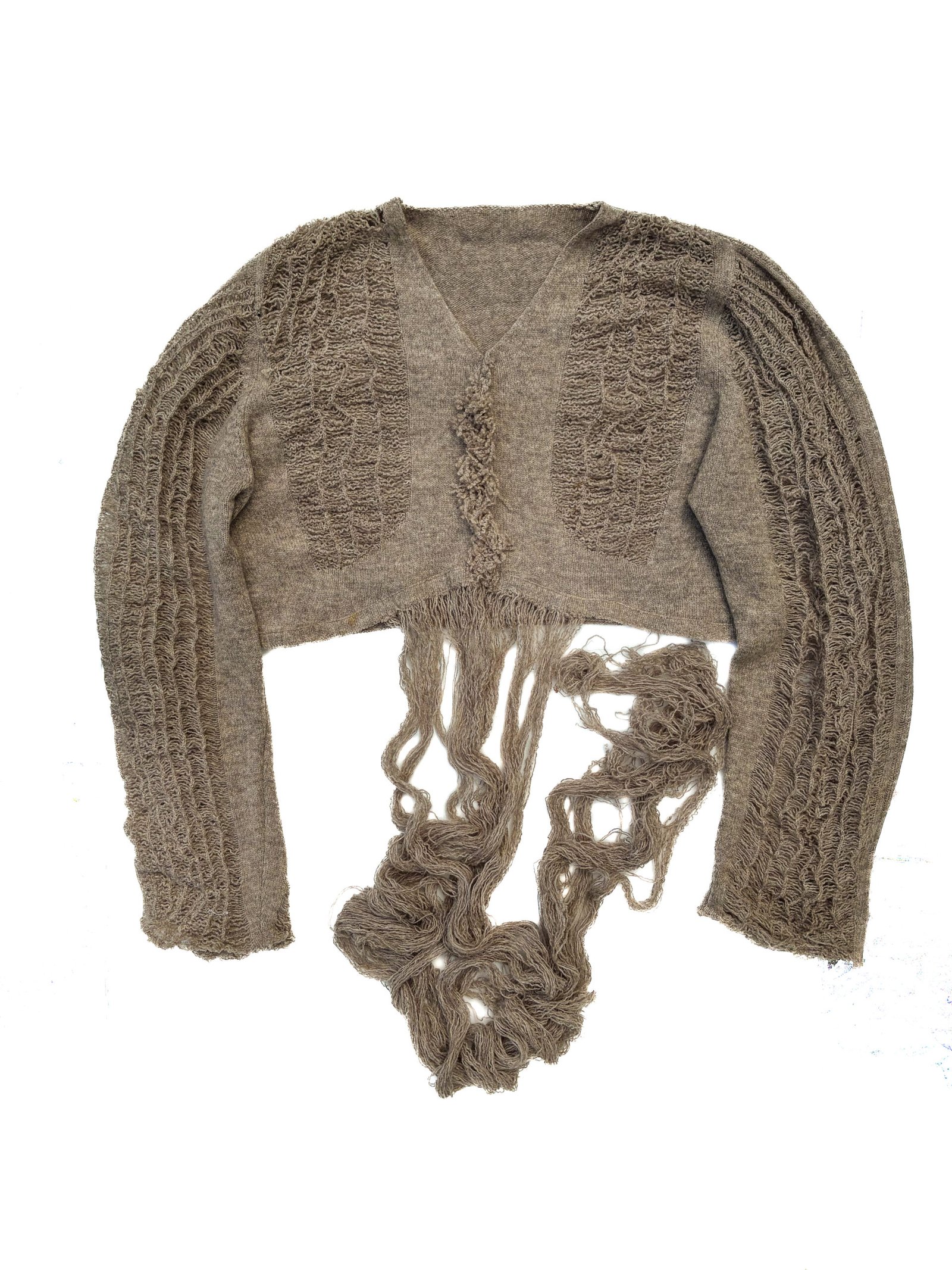 Knitted Beige Dress - Image 6