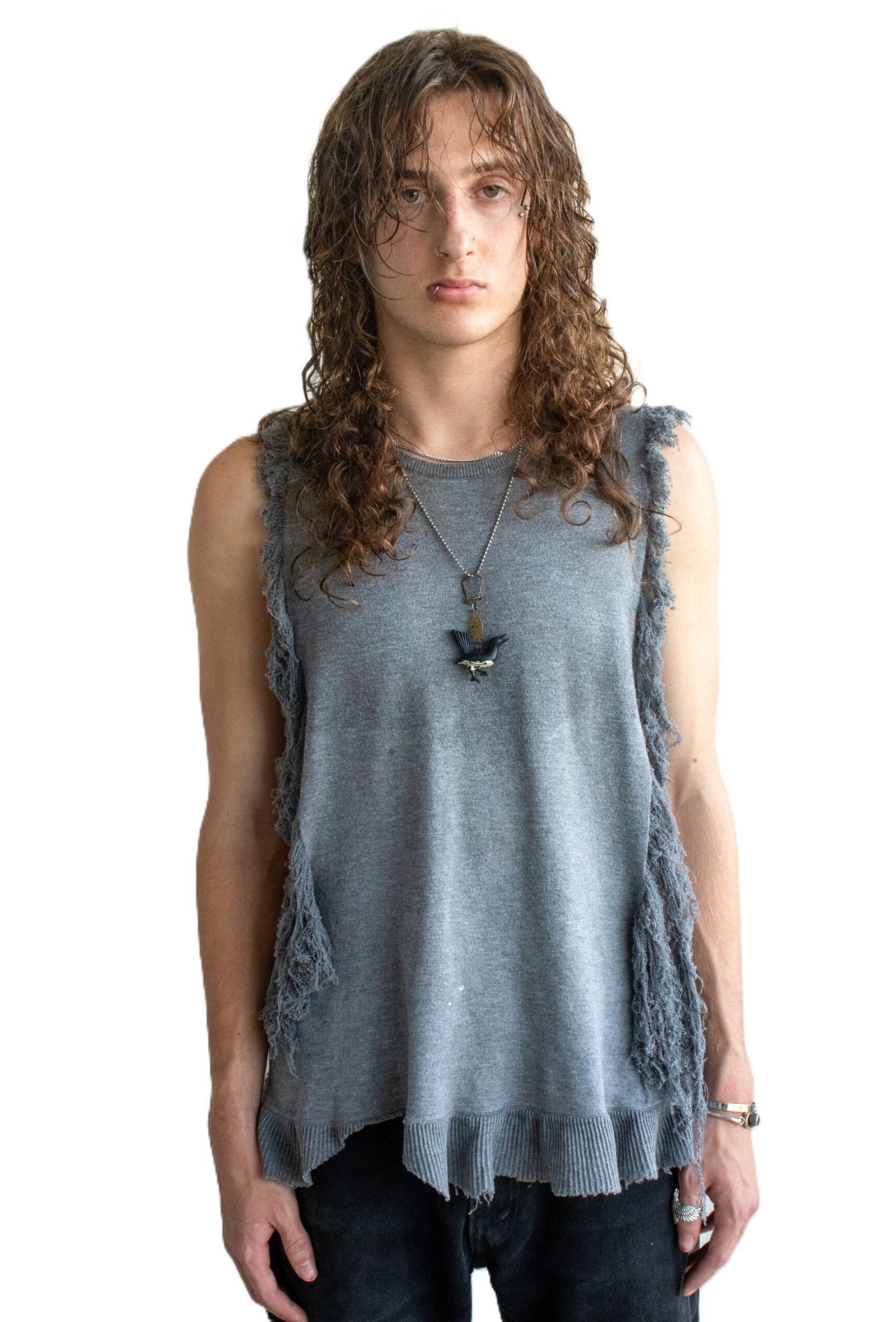 Knitted Sleeveless Top - Image 1